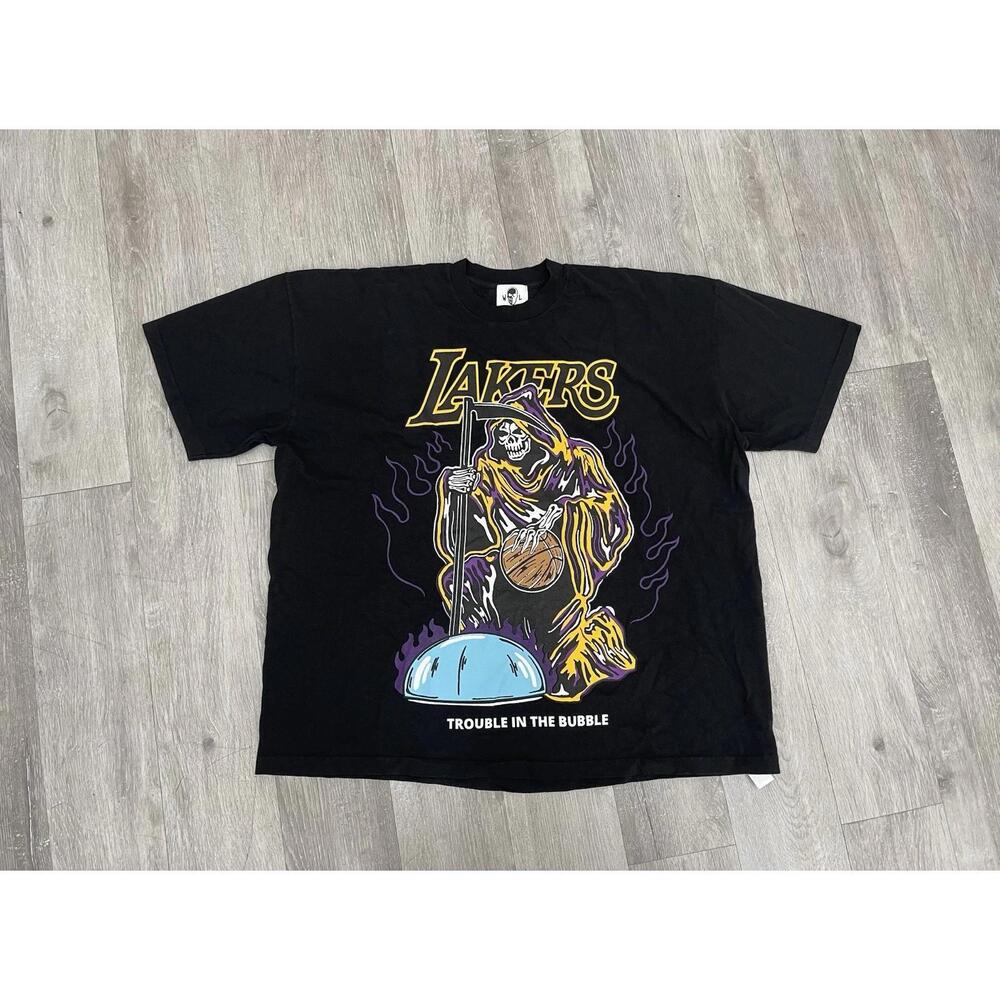 Warren Lotas Los Angeles Lakers Trouble In The Bubble T-Shirt Skeleton Size 2Xl